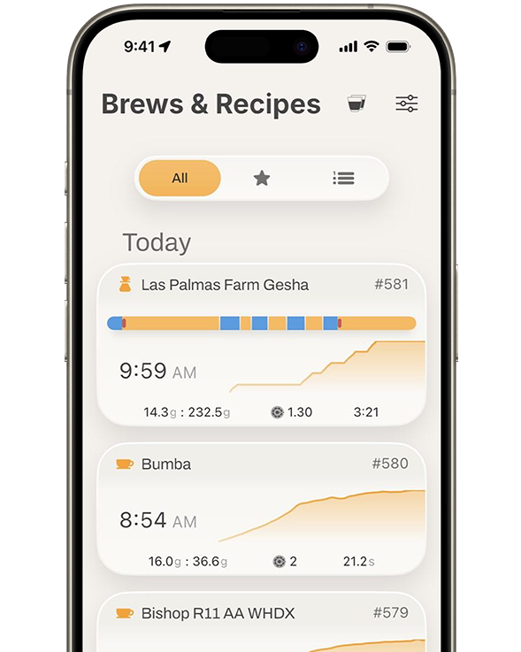 The app automatically populating coffee beans info from a photo.