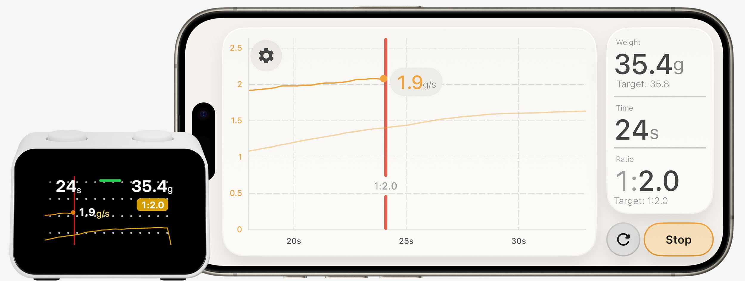 Brew Ratio Alarm